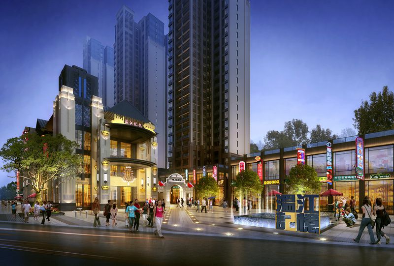 洲际·亚洲湾商业街区景观改造设计